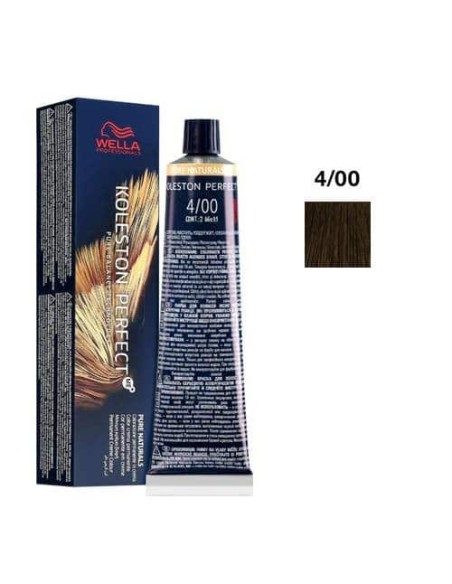 4/00 castano medio naturale wella koleston perfect me + pure naturals 60ml
