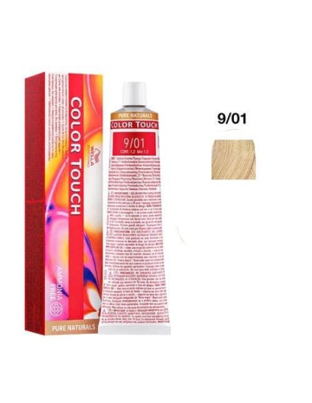 9/01 BIONDO CHIARISSIMO NATURALE CENERE WELLA COLOR TOUCH PURE NATURALS SENZA AMMONIACA 60ML