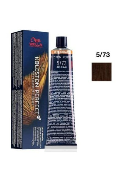 5/73 castano chiaro sabbia dorato wella koleston perfect me + deep browns 60ml