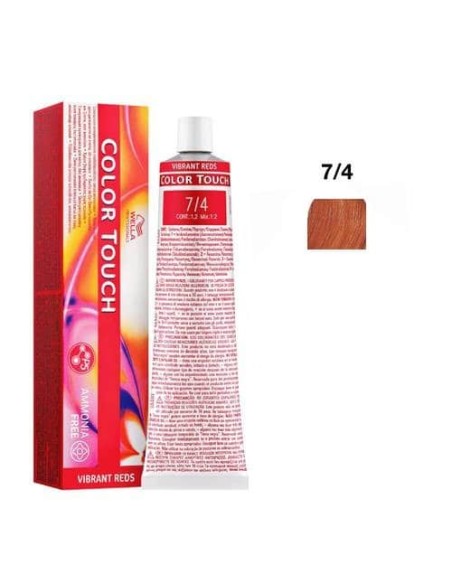 7/4 BIONDO MEDIO RAMATO WELLA COLOR TOUCH VIBRANT REDS SENZA AMMONIACA 60ML