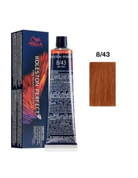 8/43 BIONDO CHIARO RAME DORATO WELLA KOLESTON PERFECT ME+ VIBRANT REDS 60ML