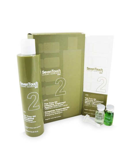 SEVEN TOUCH KIT SHAMPOO ANTICADUTA + FIALE URTO + FIALE MANTENIMENTO SHAMPOO N2 250 ML + 12 FIALE DA 8 ML CAD.