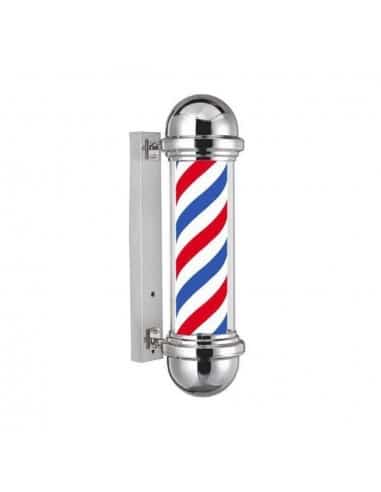 BARBER POLE INSEGNA LUMINOSA BARBIERE ROTANTE VINTAGE PICCOLA