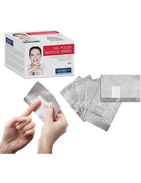XANITALIA GEL POLISH REMOVAL WRAPS FOGLI RIMOZIONE SMALTO SEMIPERMANENTE 100 PZ