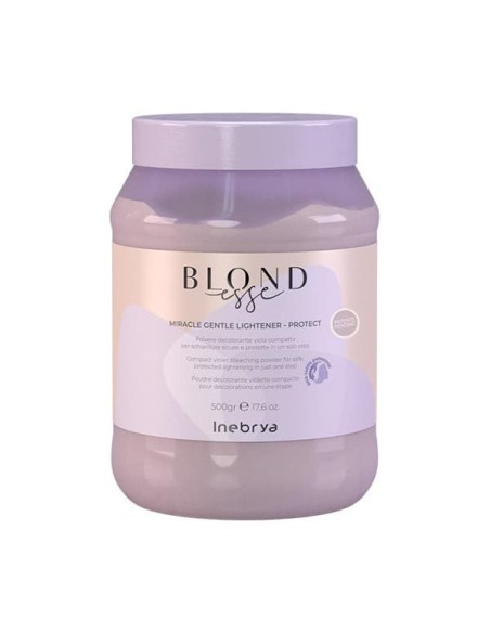 INEBRYA BLONDESSE MIRACLE GENTLE LIGHTENER PROTECT POLVERE DECOLORANTE VIOLA COMPATTA 500 GR