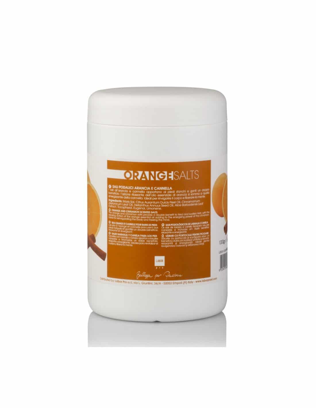 LABOR ORANGE SALTS SALI PODALICI PROFESSIONALI ARANCIA E CANNELLA 1000 GR