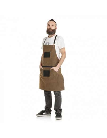 THE BARBER XANITALIA PRO GREMBIULE DA BARBIERE HIDALGO RUST