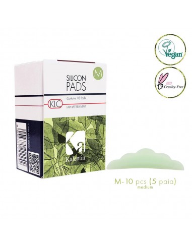 KALENTIN PADS VEGANI IN SILICONE VERDE 5 PAIA - MEDIUM LASH0038