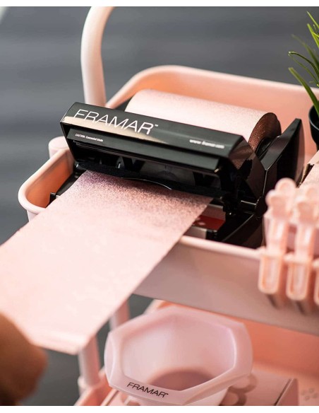 Framar embossed roll medium rose' all day alluminio per meches 97,5 mt