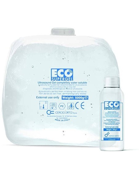 GEL CONDUTTORE TRASPARENTE ULTRASOUND DA 5000 ML PER ECOGRAFIA, LASER, DEPILAZIONE, UOMO, DONNA