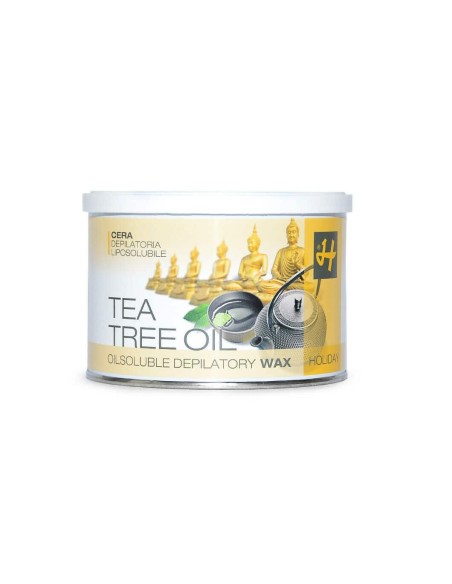 HOLIDAY CERA LIPOSOLUBILE CON TEA TREE OIL VASO 400 ML