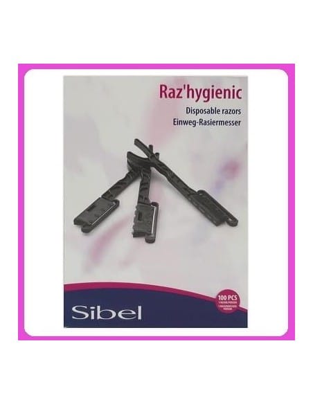 SIBEL RAZ'HYGIENIC RASOIO IGIENICO USA E GETTA CONFEZIONE 100 PZ