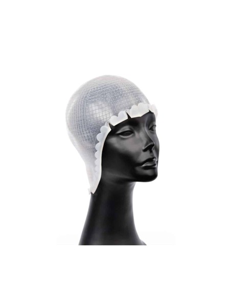 Labor Cuffia meches silicone deluxe long neck preforata con uncinetto taglia unica