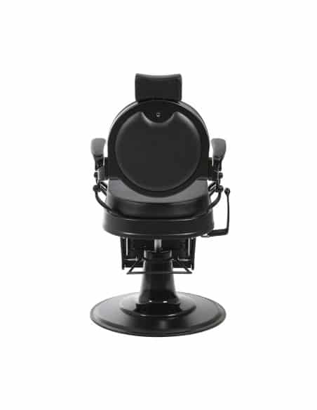 POLTRONA DA BARBIERE BUZZ BLACK BLACK CON SCHIENALE RECLINABILE