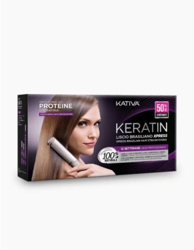 KATIVA KIT KERATIN LISCIO BRASILIANO XPRESS 12 SETTIMANE