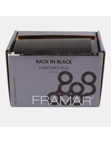 FRAMAR EMBOSSED ROLL BACK IN BLACK...