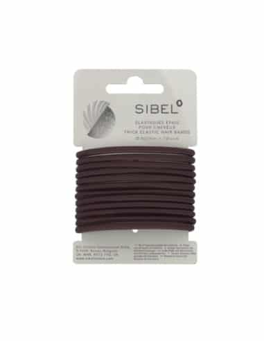 SIBEL ELASTICO PER CAPELLI CASTANI Ø 50 MM 12 PZ