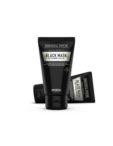 Immortal Black mask - Maschera peel off che agisce per pulire in profondità la pelle del viso 150 ml