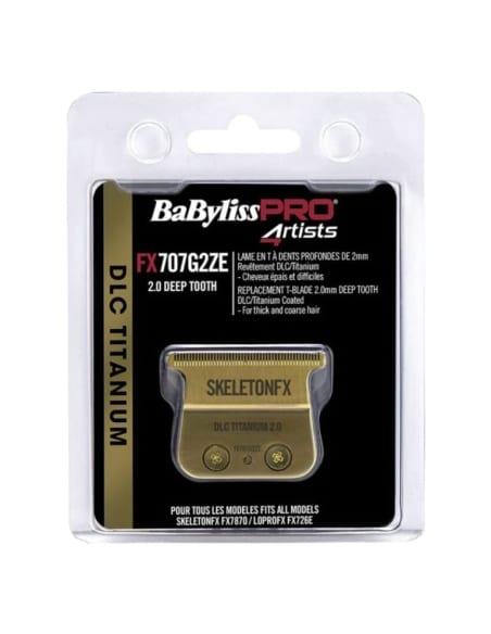 BABYLISS PRO TESTINA DI RICAMBIO GOLD 2.0 DEEP TOOTH PER SKELETON