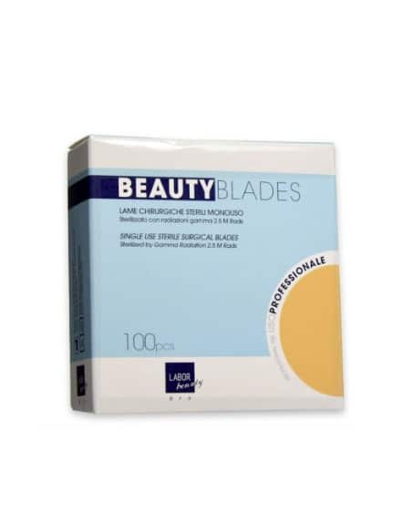 LABOR BEAUTY BLADES LAME BISTURI IN ACCIAIO AL CARBONIO STERILIZZATE MIS. 20 100 PZ