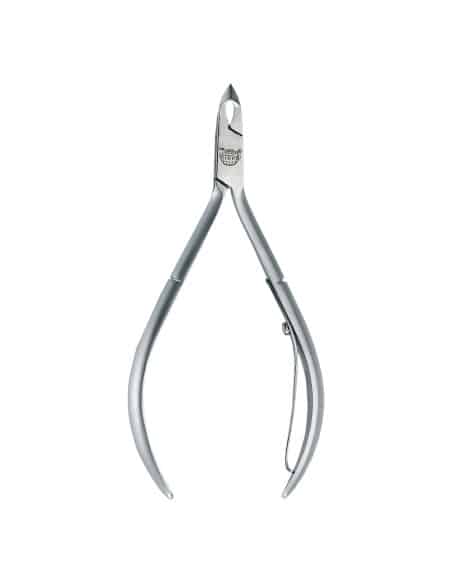 KIEPE TRONCHESE PELLE COBALTO SOVRAPPOSTO INOX 5 MM