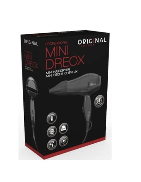SIBEL MINI DREOX ASCIUGACAPELLI DA VIAGGIO NERO 1000 WATT
