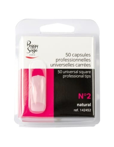 PEGGY SAGE CAPSULE PROFESSIONALI UNIVERSALI QUADRATE N2 50 PZ