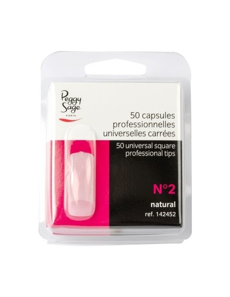 PEGGY SAGE CAPSULE PROFESSIONALI UNIVERSALI QUADRATE N2 50 PZ