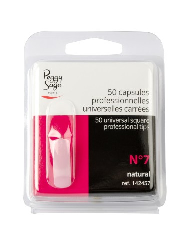 PEGGY SAGE CAPSULE PROFESSIONALI UNIVERSALI QUADRATE N7 50 PZ