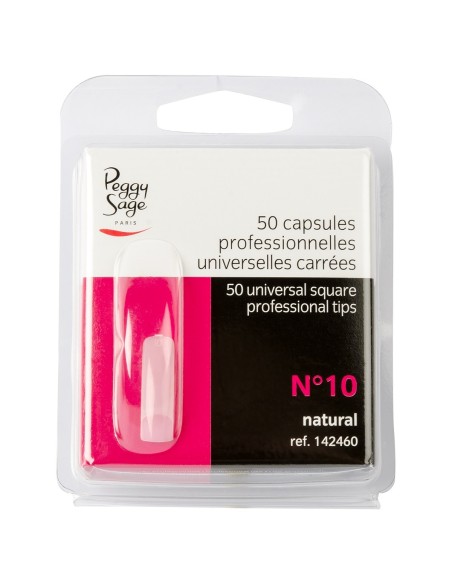 PEGGY SAGE CAPSULE PROFESSIONALI UNIVERSALI QUADRATE N10 50 PZ