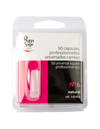 PEGGY SAGE CAPSULE PROFESSIONALI UNIVERSALI QUADRATE N6 50 PZ