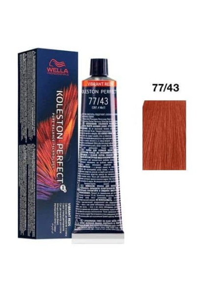 77/43 BIONDO MEDIO INTENSO RAME DORATO WELLA KOLESTON PERFECT ME+ VIBRANT REDS 60ML