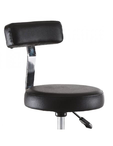 XANITALIA PRO SGABELLO CON SCHIENALE SMART BLACK