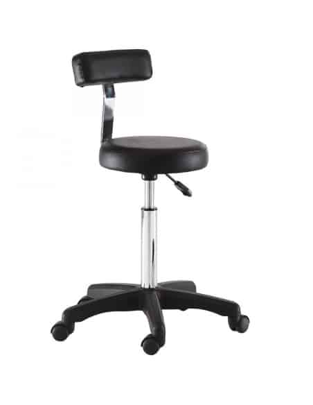 XANITALIA PRO SGABELLO CON SCHIENALE SMART BLACK