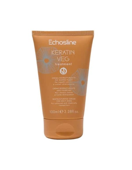 ECHOSLINE KERATIN VEG TREATMENT CREMA RISTRUTTURANTE PER DOPPIE PUNTE 100 ML